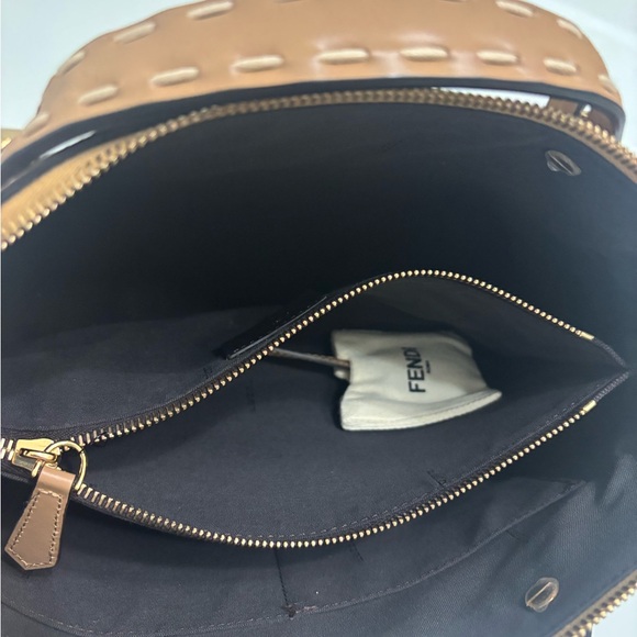 Fendi Tan Crossbody Bag with Gold Hardware - Picture 3 of 4